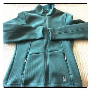 Spyder knit jacket (forest green)